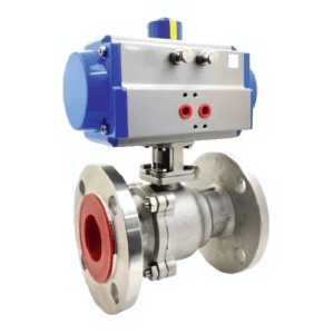 PNEUMATIC ACTUATOR OPERATED BALL VALVE